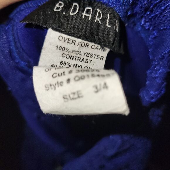 Blue Strapless Dress - Picture 4 of 4